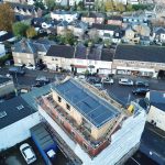 birds eye view of Loughton house build