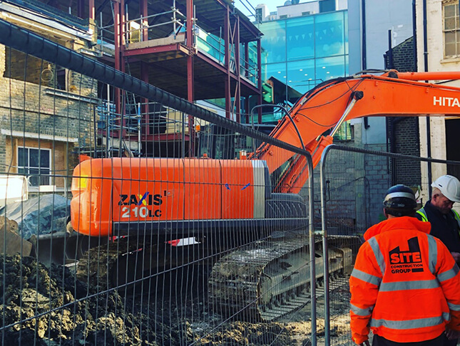 london construction site