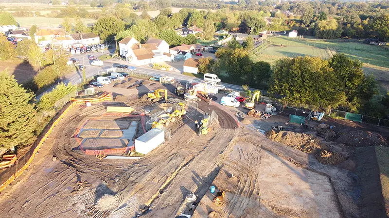 Preparation for groundwork site