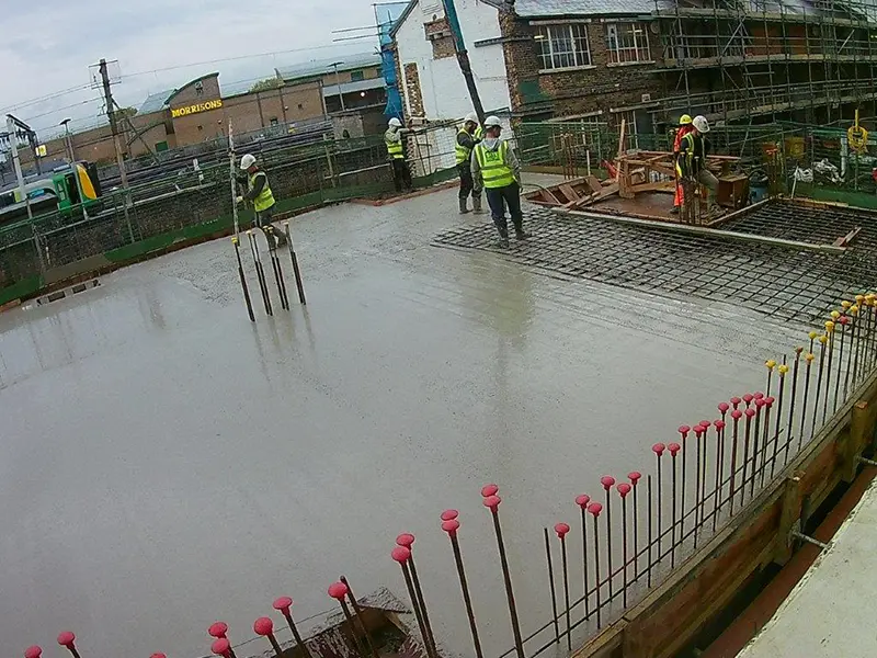Groundworks in Progress on site
