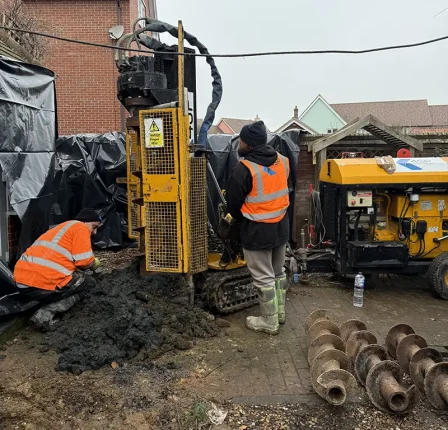 CFA Piling Contractors in action